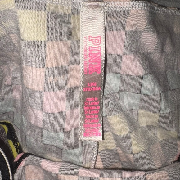 Victoria's Secret PINK Checkered Cheekster Panties Large EUC 2019 - Picture 3 of 8